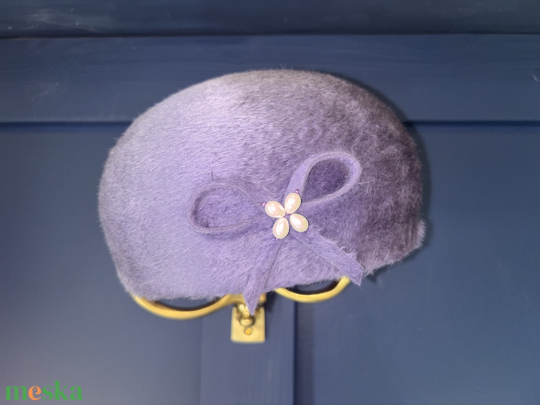 Kis lila kalap - ruha & divat - sál, sapka, kendő - kalap - Meska.hu