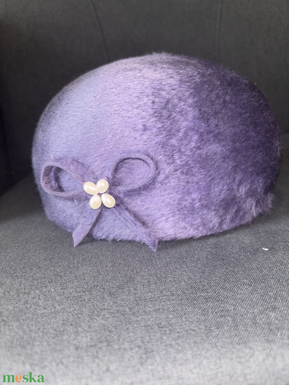 Kis lila kalap - ruha & divat - sál, sapka, kendő - kalap - Meska.hu