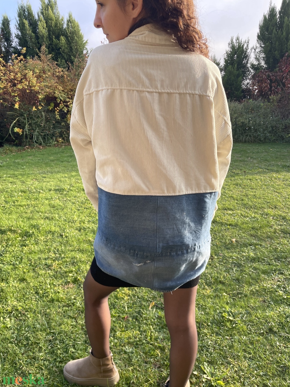 Újrahasznosított Oversize kabát - ruha & divat - női ruha - kabát - Meska.hu