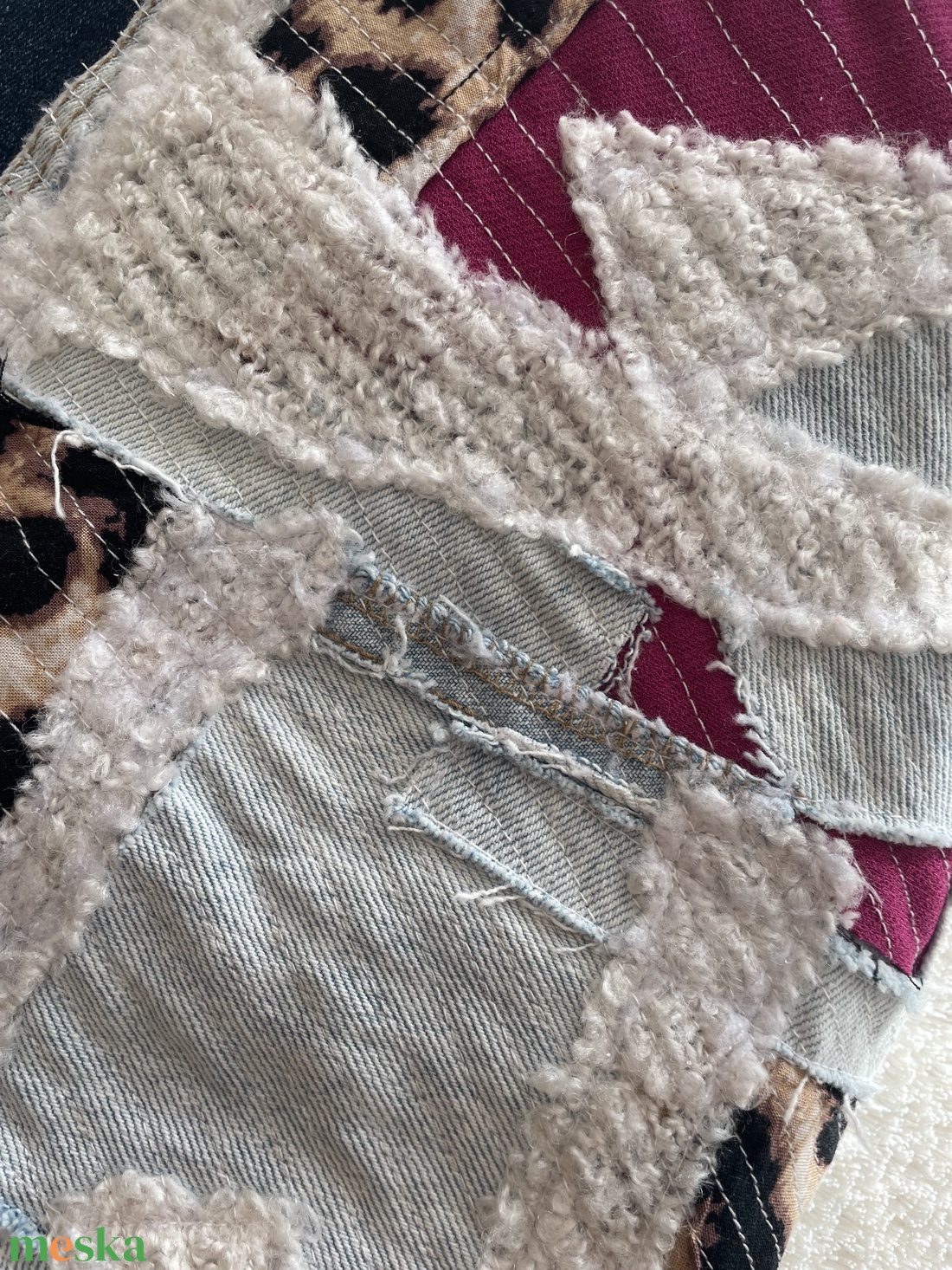 Upcycling válltáska - táska & tok - kézitáska & válltáska - kézitáska - Meska.hu