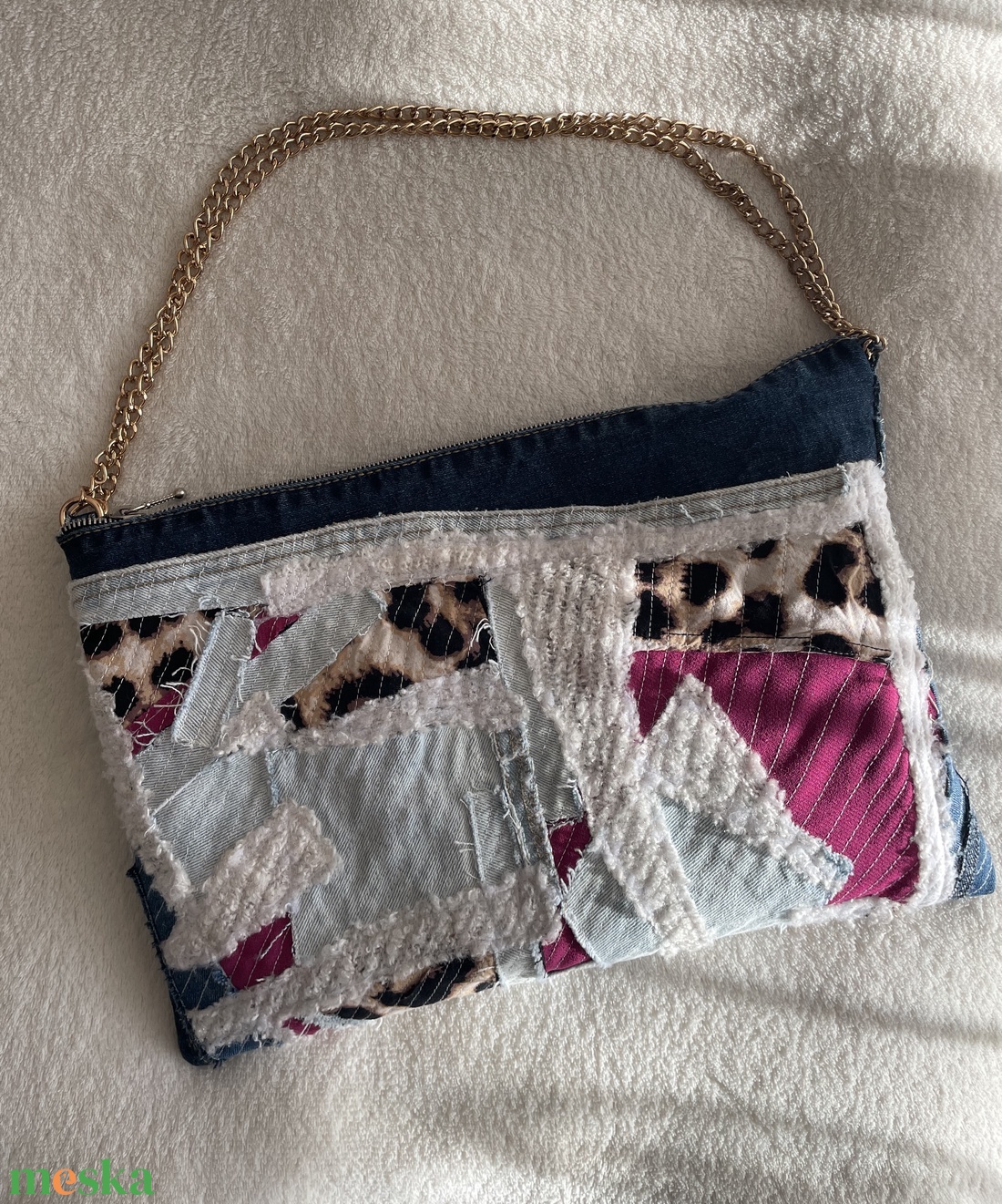 Upcycling válltáska - táska & tok - kézitáska & válltáska - kézitáska - Meska.hu