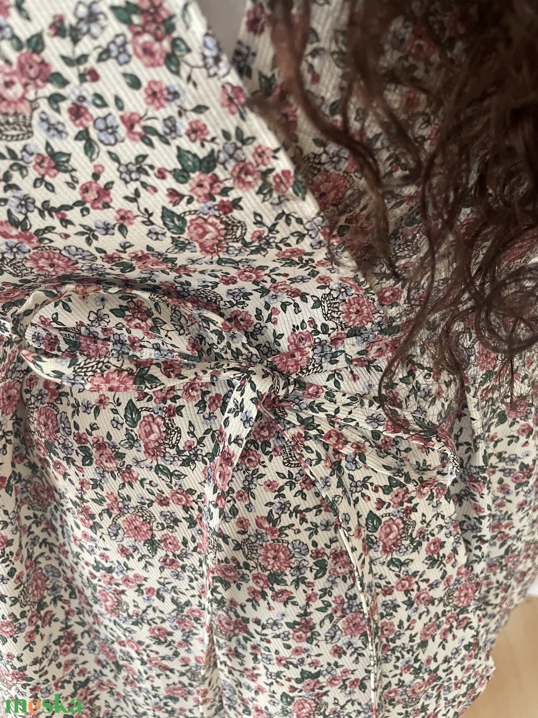 Laza upcycling poncsó/kimono - ruha & divat - női ruha - poncsó - Meska.hu