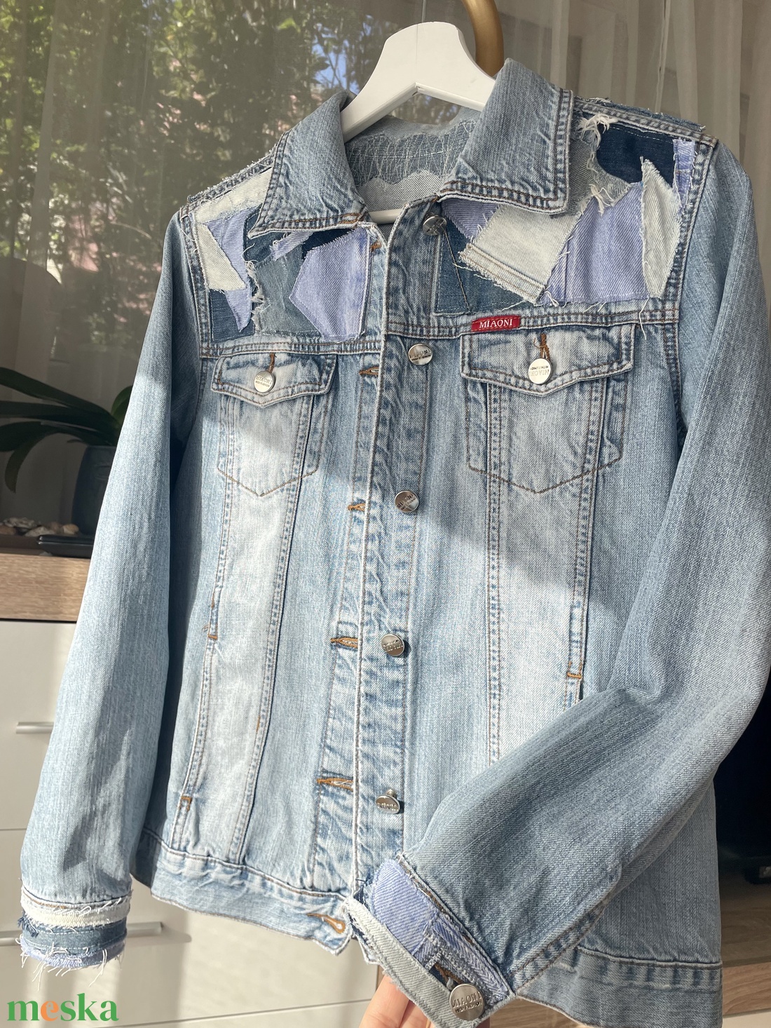 Upcycling farmerdzseki - ruha & divat - női ruha - kabát - Meska.hu