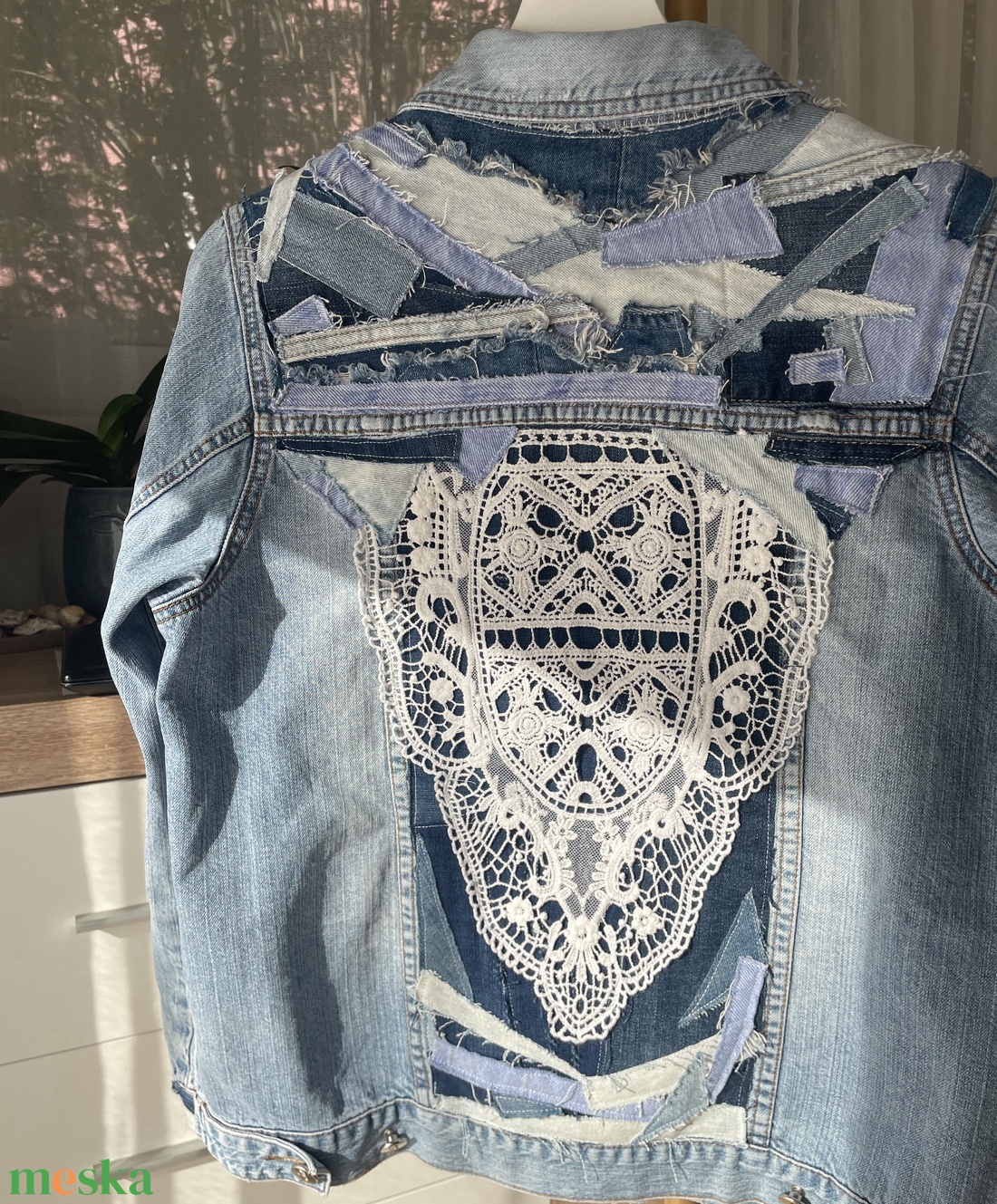 Upcycling farmerdzseki - ruha & divat - női ruha - kabát - Meska.hu