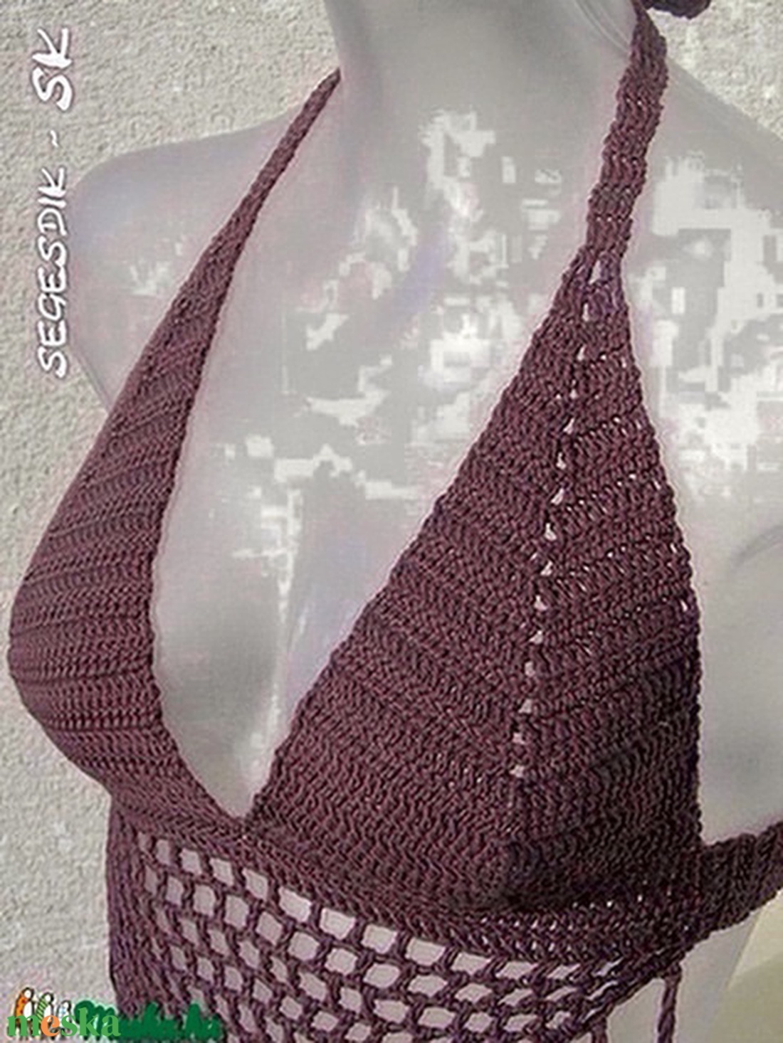 Vagány horgolt bikini felső -  - Meska.hu