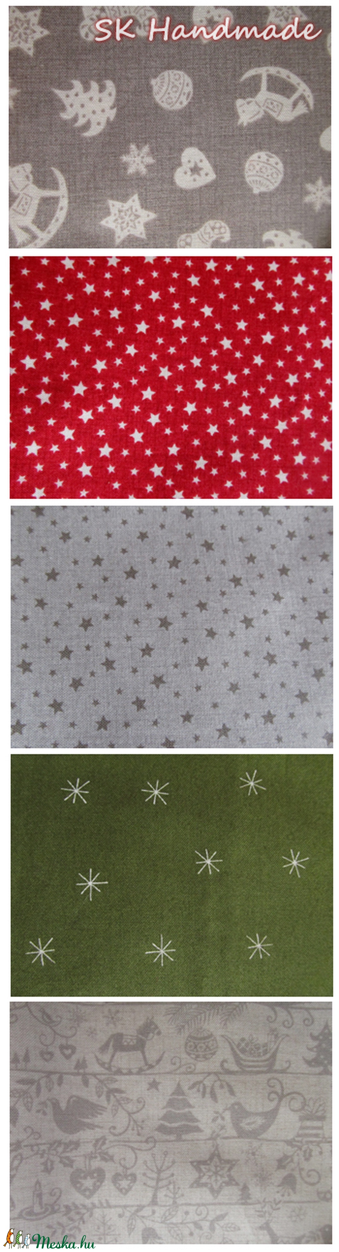 Textil karácsonyfa talppal -  - Meska.hu
