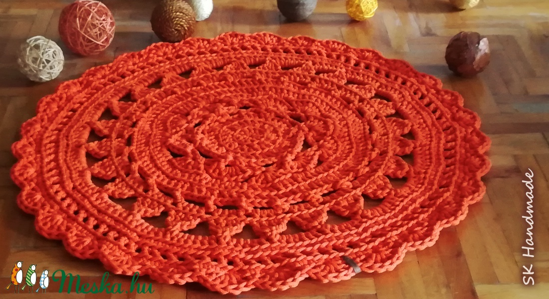 Horgolt mandala szőnyeg - - Meska.hu Horgolt mandala szőnyeg - - Meska.hu