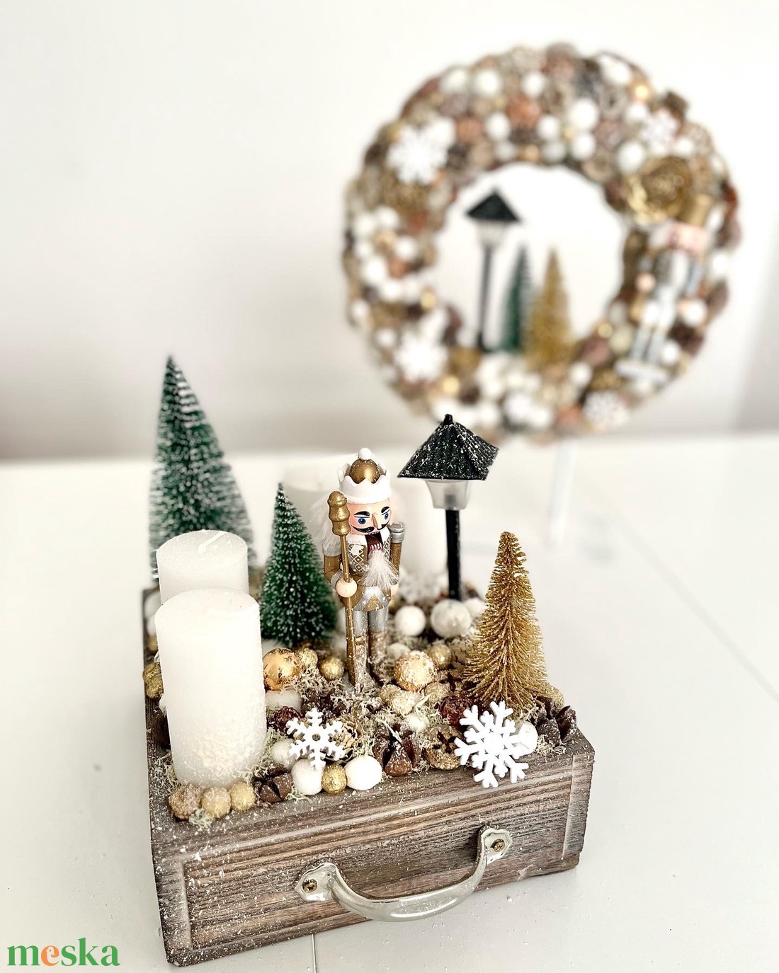 Diótörős adventi koszorú, szettben - karácsony - adventi díszek - adventi asztaldísz - Meska.hu Diótörős adventi koszorú, szettben - karácsony - adventi díszek - adventi asztaldísz - Meska.hu