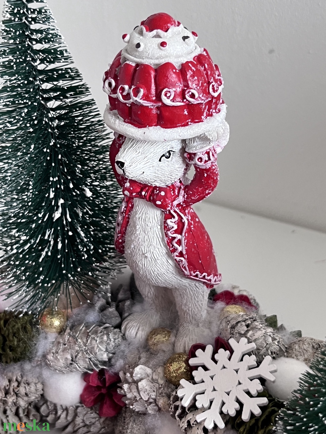 Egérkés adventi koszorú - karácsony - adventi díszek - adventi koszorú - Meska.hu