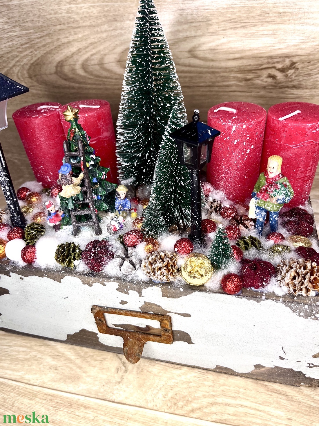 Fiókos adventi asztaldísz - karácsony - adventi díszek - adventi asztaldísz - Meska.hu Fiókos adventi asztaldísz - karácsony - adventi díszek - adventi asztaldísz - Meska.hu