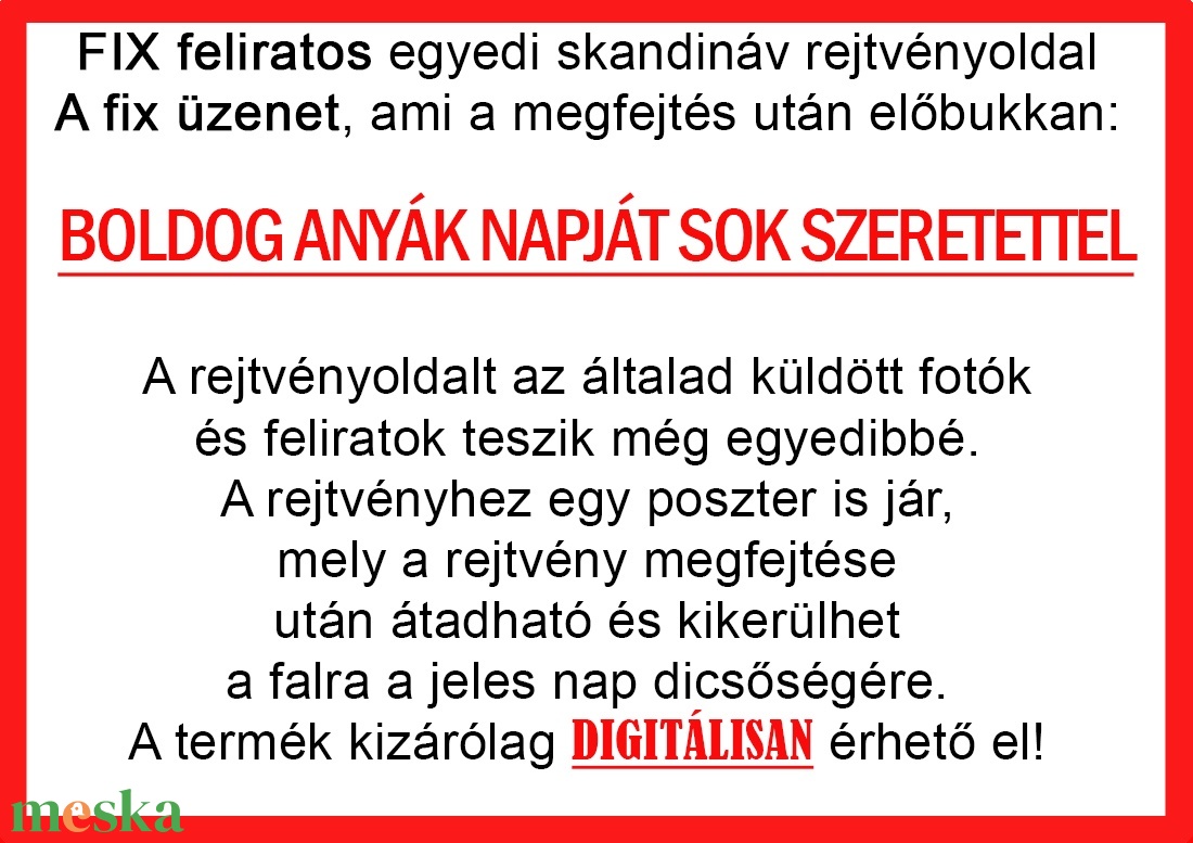 Skandináv keresztrejtvény fix feliratos titkos üzenet anyák napja anyu anya mama nagymama nagyi különleges vicces - otthon & életmód - dekoráció - kép & falikép - poszter - Meska.hu Skandináv keresztrejtvény fix feliratos titkos üzenet anyák napja anyu anya mama nagymama nagyi különleges vicces - otthon & életmód - dekoráció - kép & falikép - poszter - Meska.hu