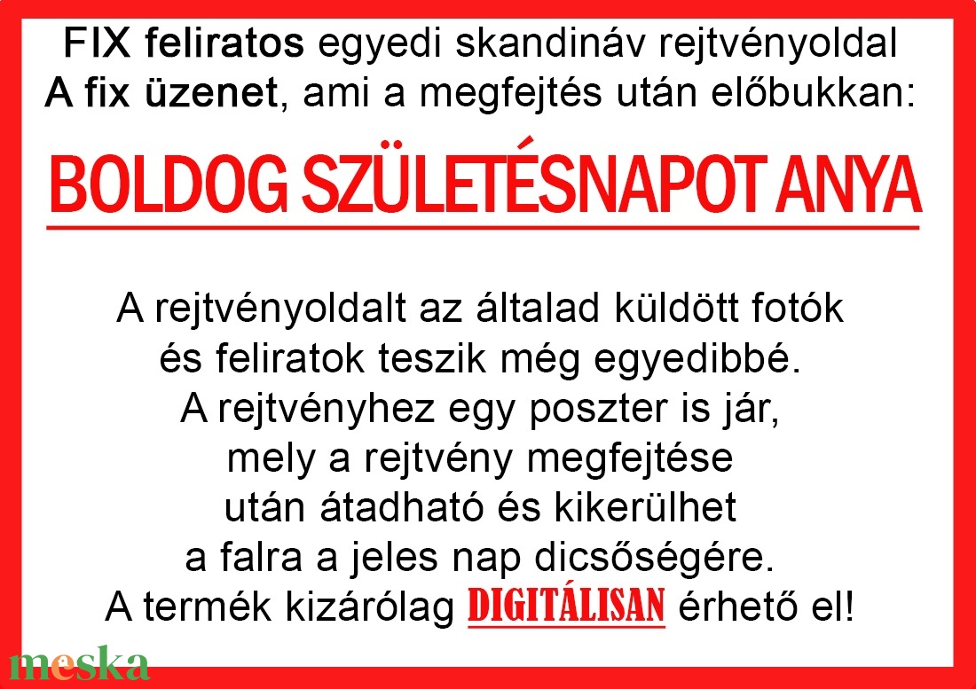 Skandináv keresztrejtvény fix feliratos titkos üzenet Anyu Anya Édesanya születésnapi köszöntő különleges vicces - otthon & életmód - dekoráció - kép & falikép - poszter - Meska.hu Skandináv keresztrejtvény fix feliratos titkos üzenet Anyu Anya Édesanya születésnapi köszöntő különleges vicces - otthon & életmód - dekoráció - kép & falikép - poszter - Meska.hu