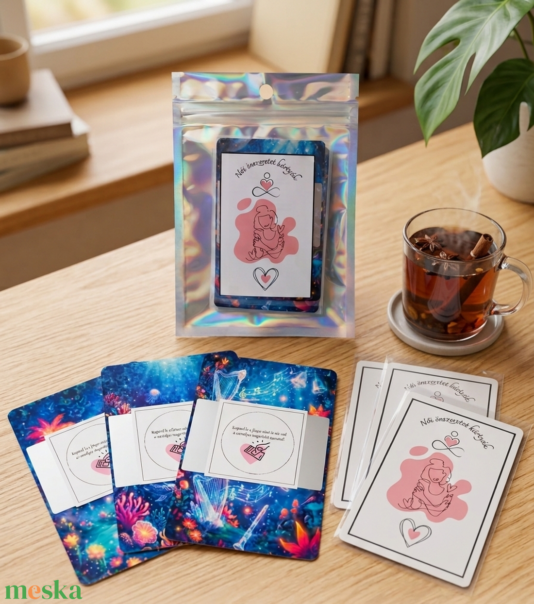 Női önszeretet - kaparós  megerősítő kártyák - kellékek & szerszámok - dekorációs kellékek - egyéb kellékek - Meska.hu