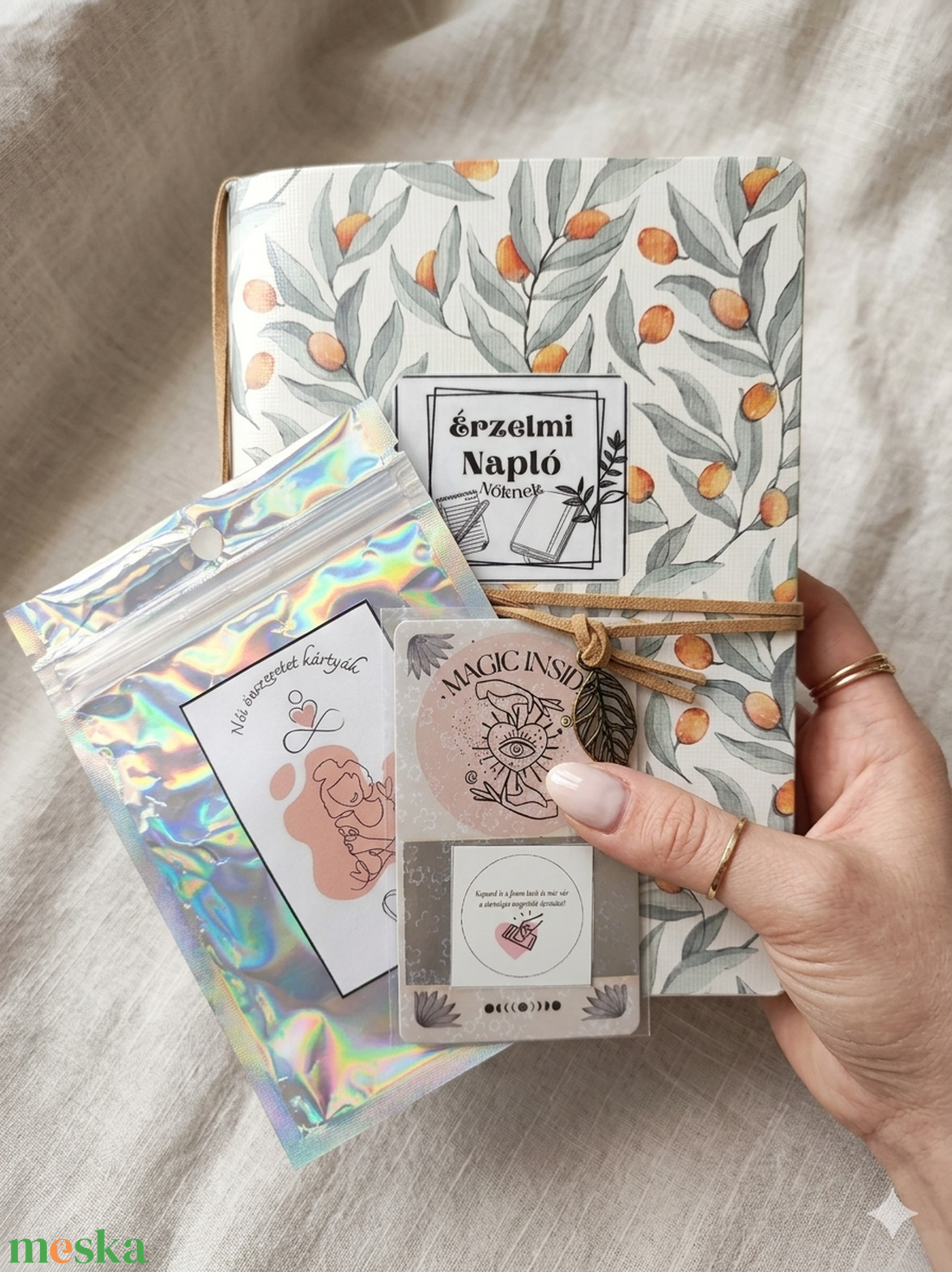 Érzelmi napló és önszeretet kártyák - Lélekcsomag nőknek - könyv & zene - könyv - Meska.hu