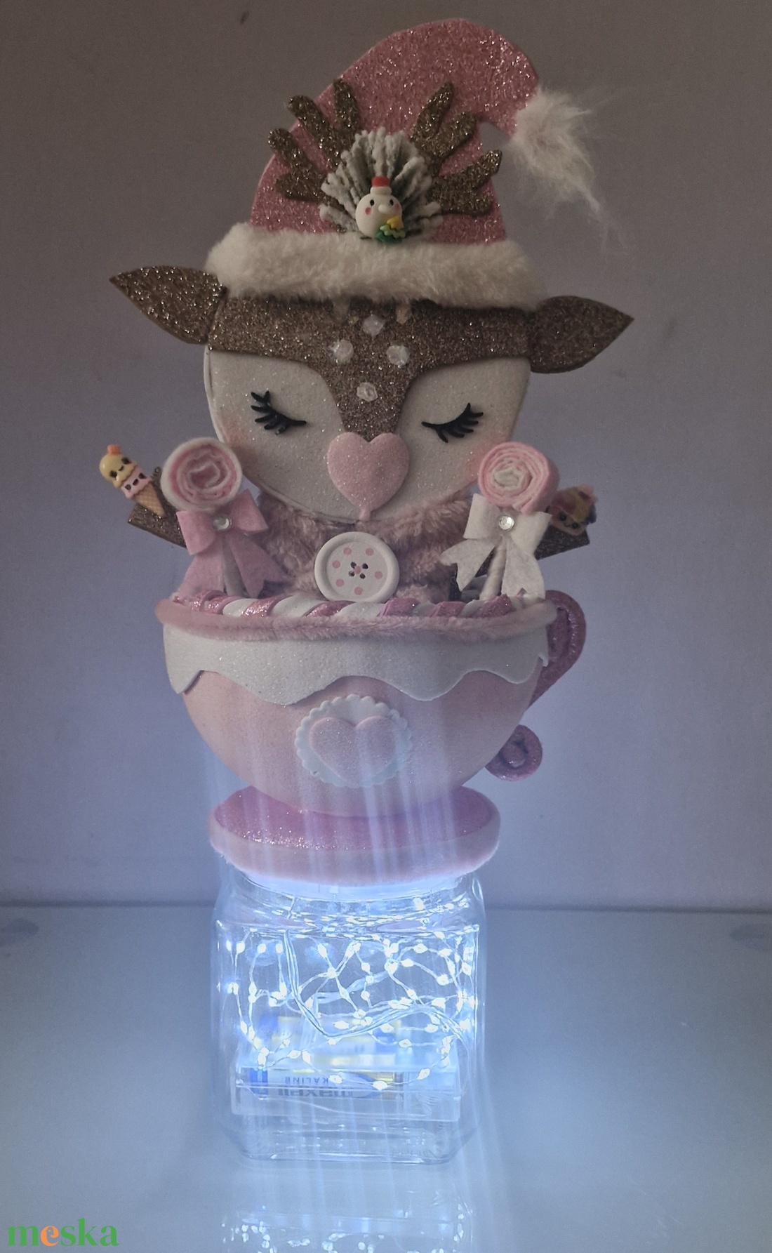 Bon bon tartó karácsonyi szarvas - karácsony - karácsonyi lakásdekoráció - karácsonyi lakásdíszek - Meska.hu