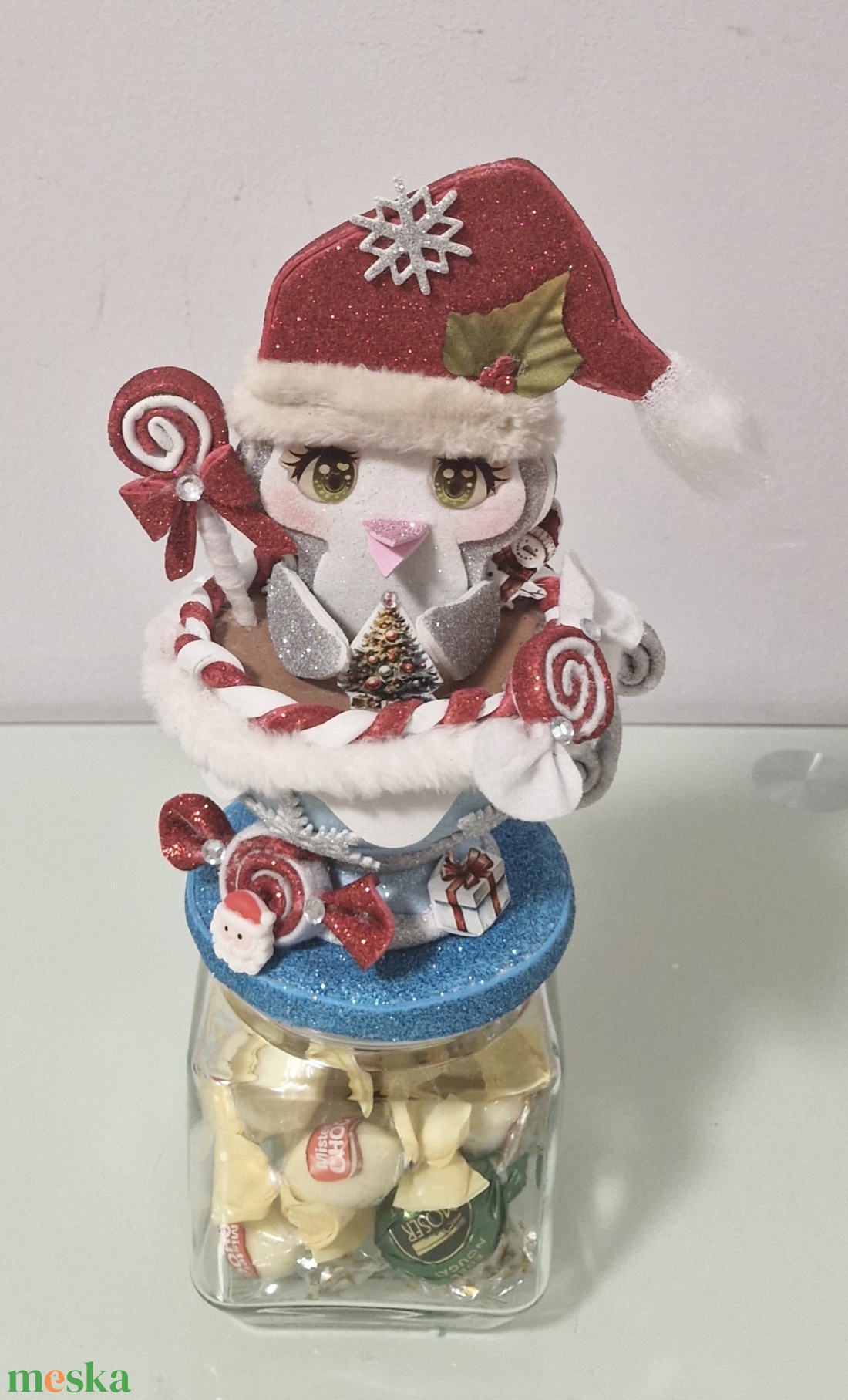 Karácsonyi pingvin - karácsony - karácsonyi lakásdekoráció - karácsonyi lakásdíszek - Meska.hu