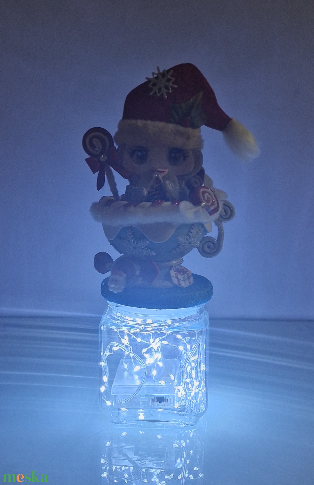 Karácsonyi pingvin - karácsony - karácsonyi lakásdekoráció - karácsonyi lakásdíszek - Meska.hu