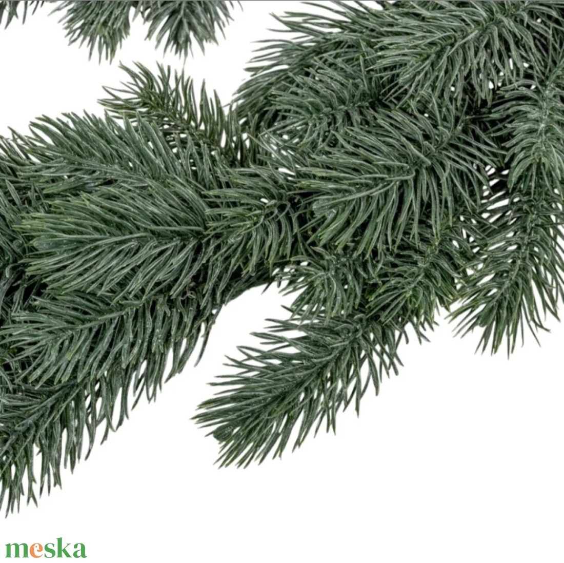 Hamvas fenyő girland - karácsony - karácsonyi kültéri dekoráció - Meska.hu