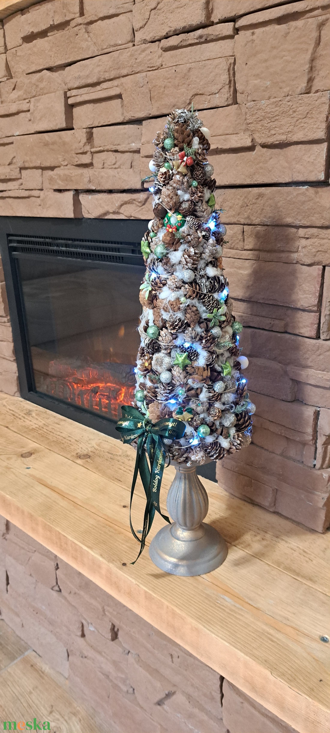 Karácsonyfa - karácsony - karácsonyi lakásdekoráció - karácsonyi lakásdíszek - Meska.hu