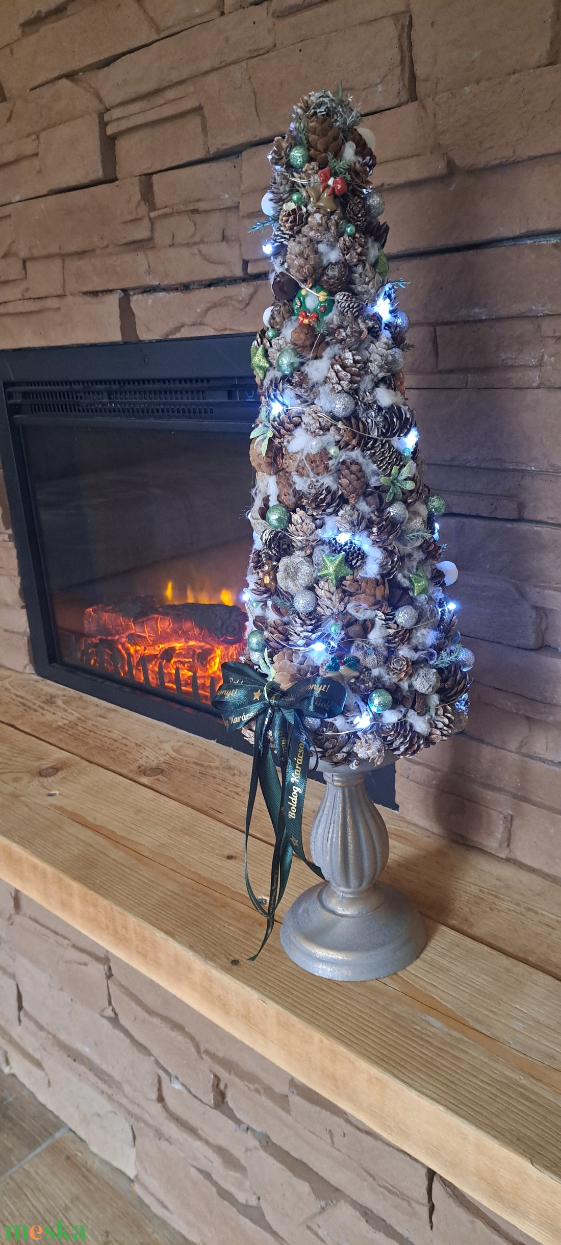 Karácsonyfa - karácsony - karácsonyi lakásdekoráció - karácsonyi lakásdíszek - Meska.hu