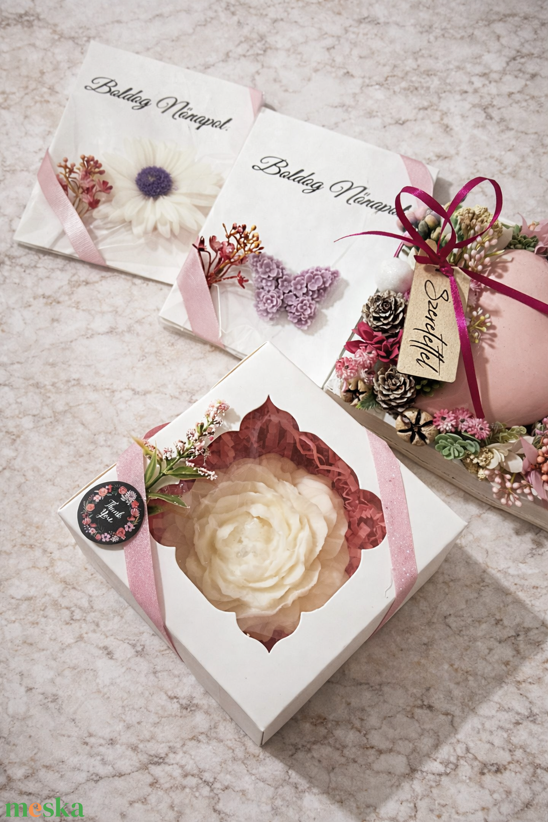 Szójaviasz gyertya - esküvő - emlék & ajándék - köszönőajándék - Meska.hu