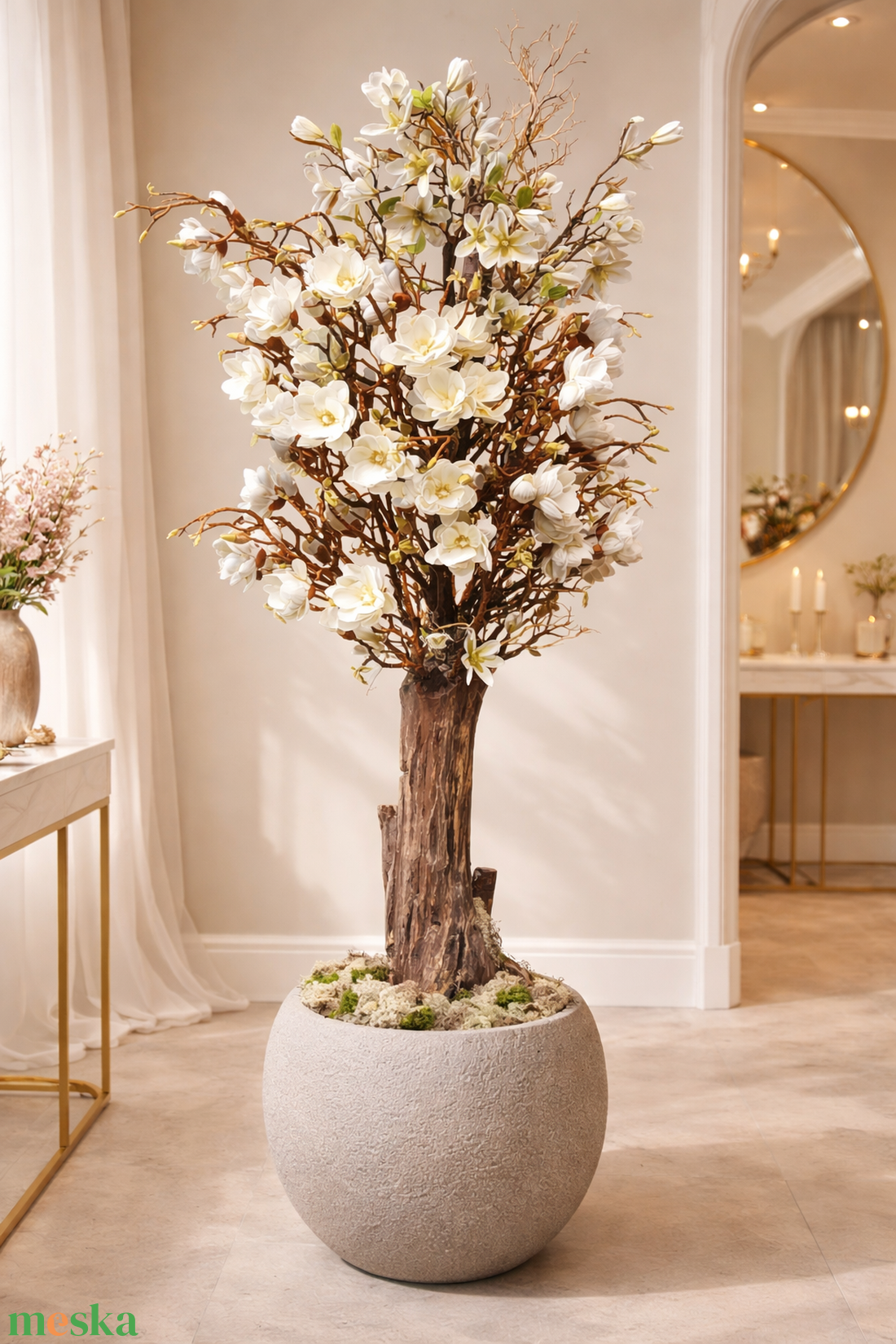 Magnólia dekorfa  - otthon & életmód - dekoráció - dísztárgy - Meska.hu