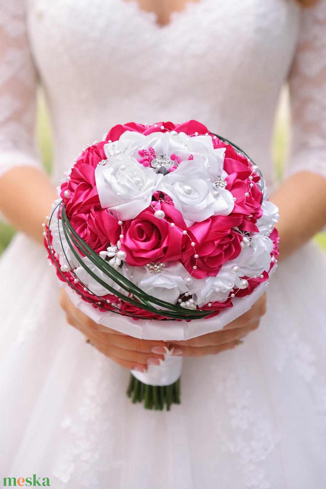 Menyasszonyi örökcsokor - esküvő - menyasszonyi- és dobócsokor - Meska.hu