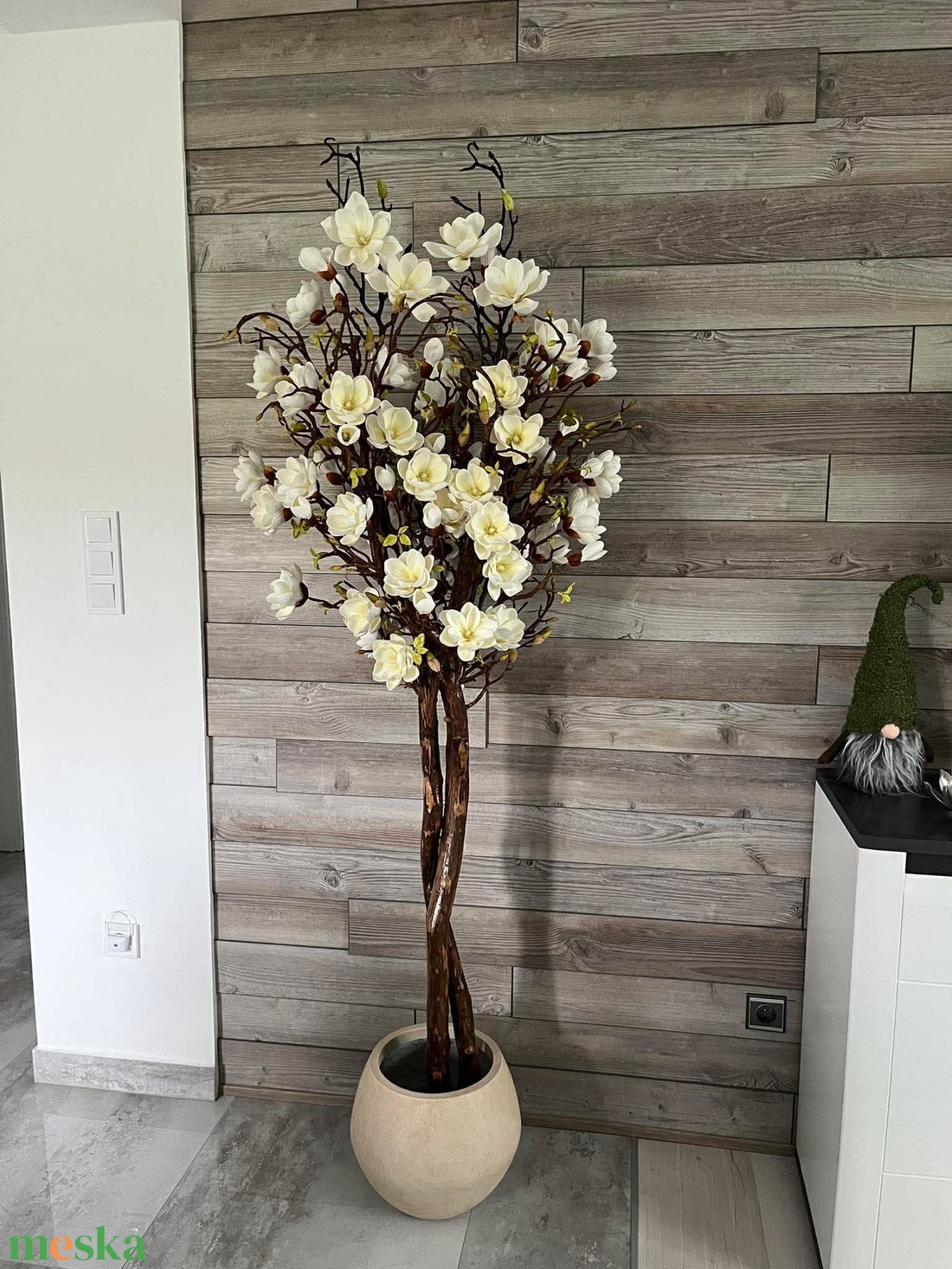 Magnólia dekorfa - otthon & életmód - dekoráció - dísztárgy - Meska.hu