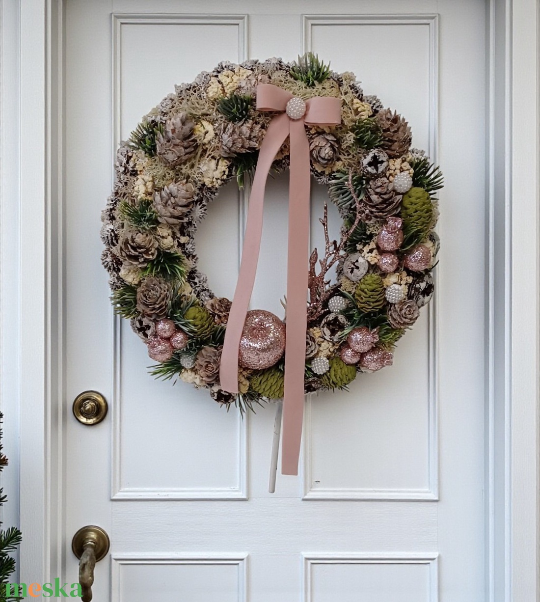 Karácsonyi ajtódÍsz - karácsony - adventi díszek - adventi ajtódísz - Meska.hu