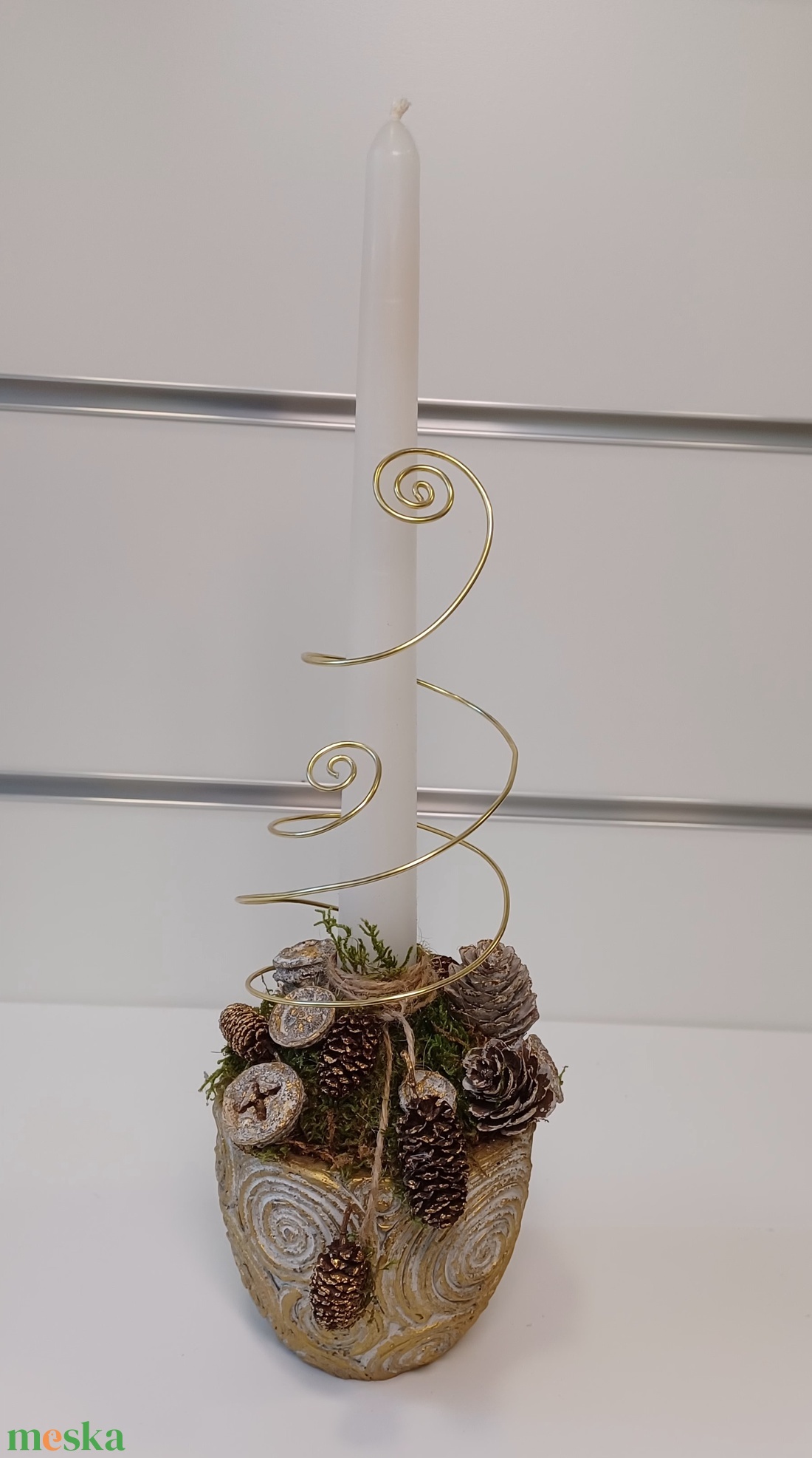 Karácsonyi asztaldÍsz - karácsony - adventi díszek - adventi asztaldísz - Meska.hu