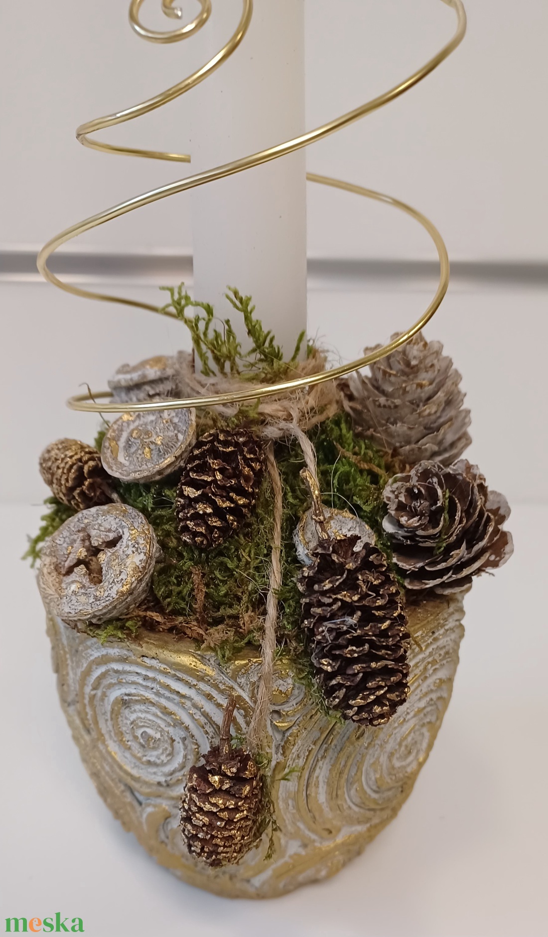 Karácsonyi asztaldÍsz - karácsony - adventi díszek - adventi asztaldísz - Meska.hu