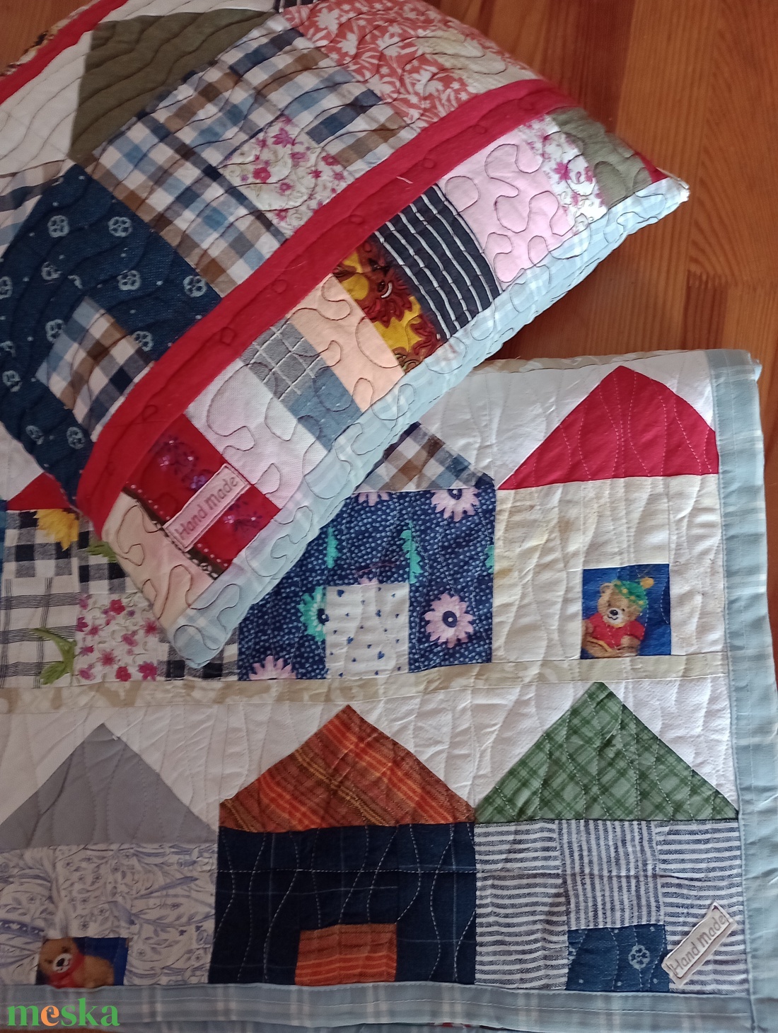 Zerowaste steppelt gyermek takaró és párnahuzat - baba - mama - baba ágynemű - babatakaró, gyerek pléd - Meska.hu