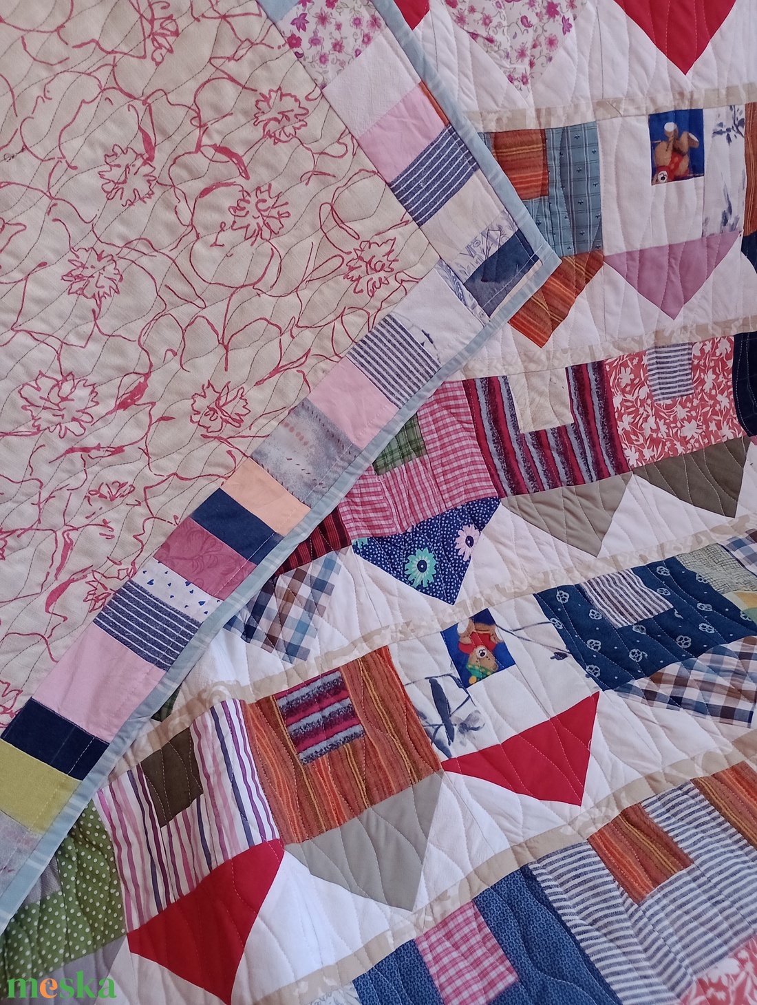 Zerowaste steppelt gyermek takaró és párnahuzat - baba - mama - baba ágynemű - babatakaró, gyerek pléd - Meska.hu