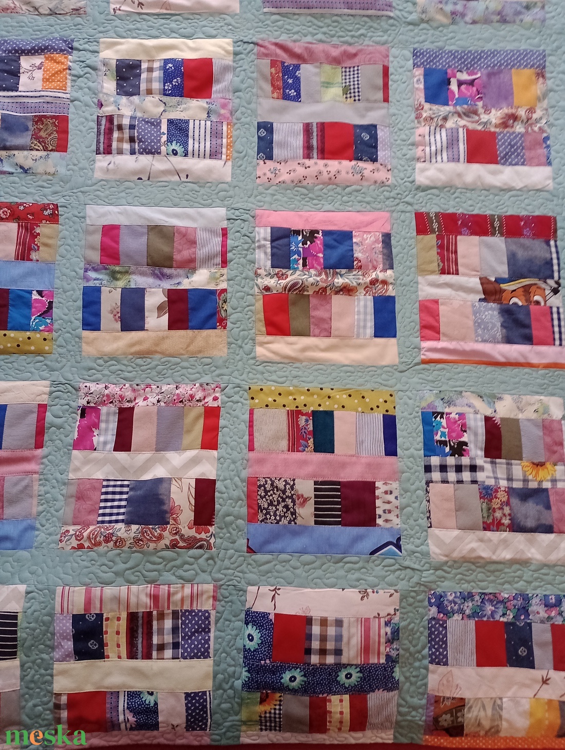 Zerowaste steppelt takaró  - baba - mama - baba ágynemű - babatakaró, gyerek pléd - Meska.hu