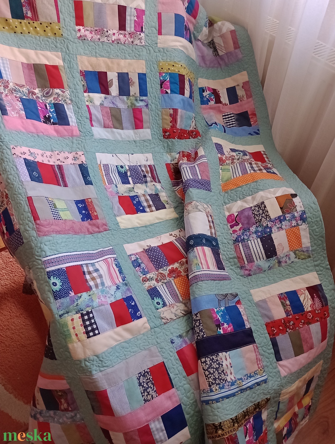 Zerowaste steppelt takaró  - baba - mama - baba ágynemű - babatakaró, gyerek pléd - Meska.hu