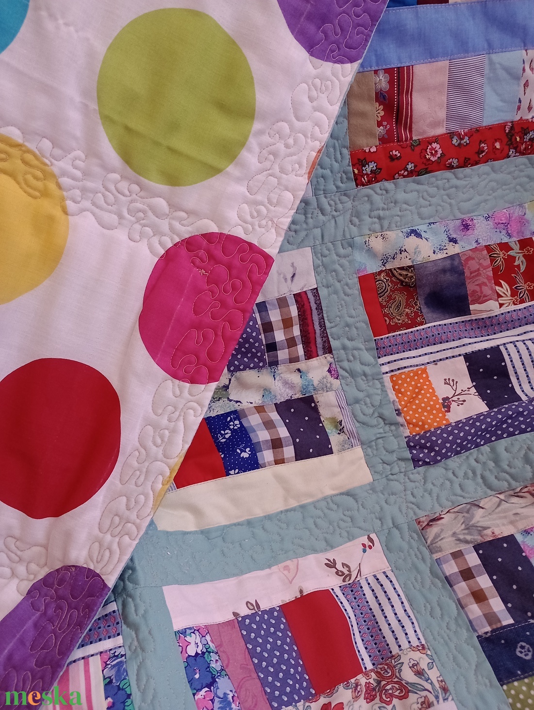 Zerowaste steppelt takaró  - baba - mama - baba ágynemű - babatakaró, gyerek pléd - Meska.hu