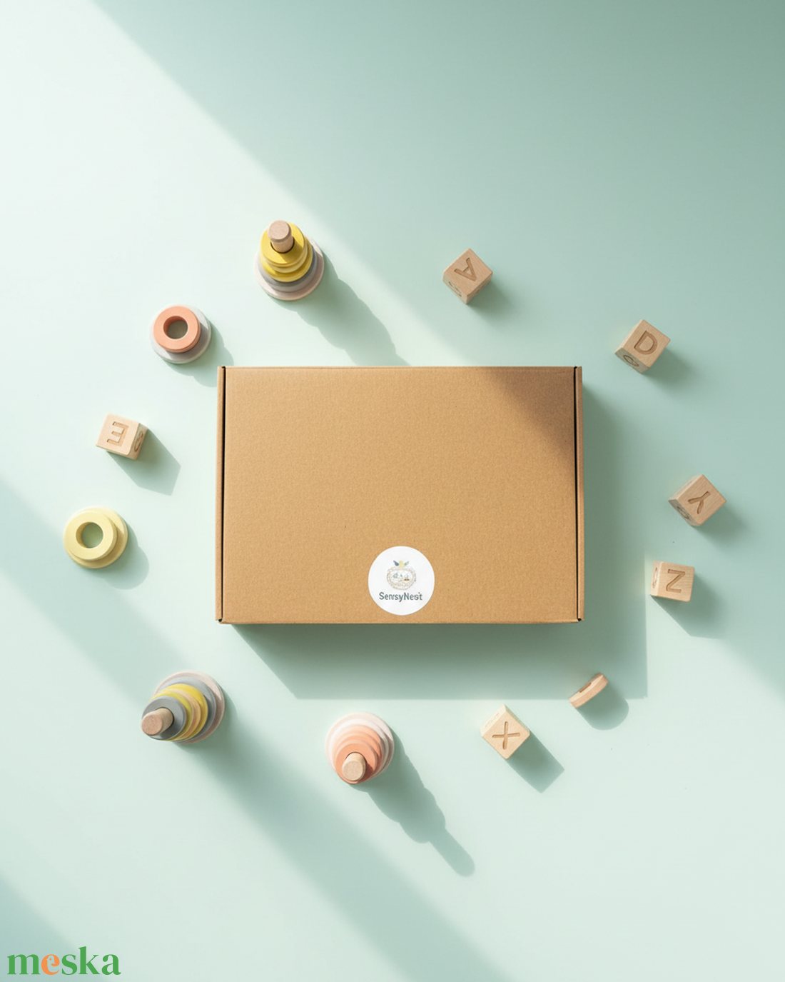 Sensybox Mini- Szenzoros játékdoboz - baba - mama - baba játékok - matatófal - Meska.hu