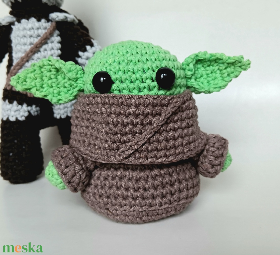 Baby Yoda - Grogu horgolt figura - játék & sport - plüssállat & játékfigura - más figura - Meska.hu