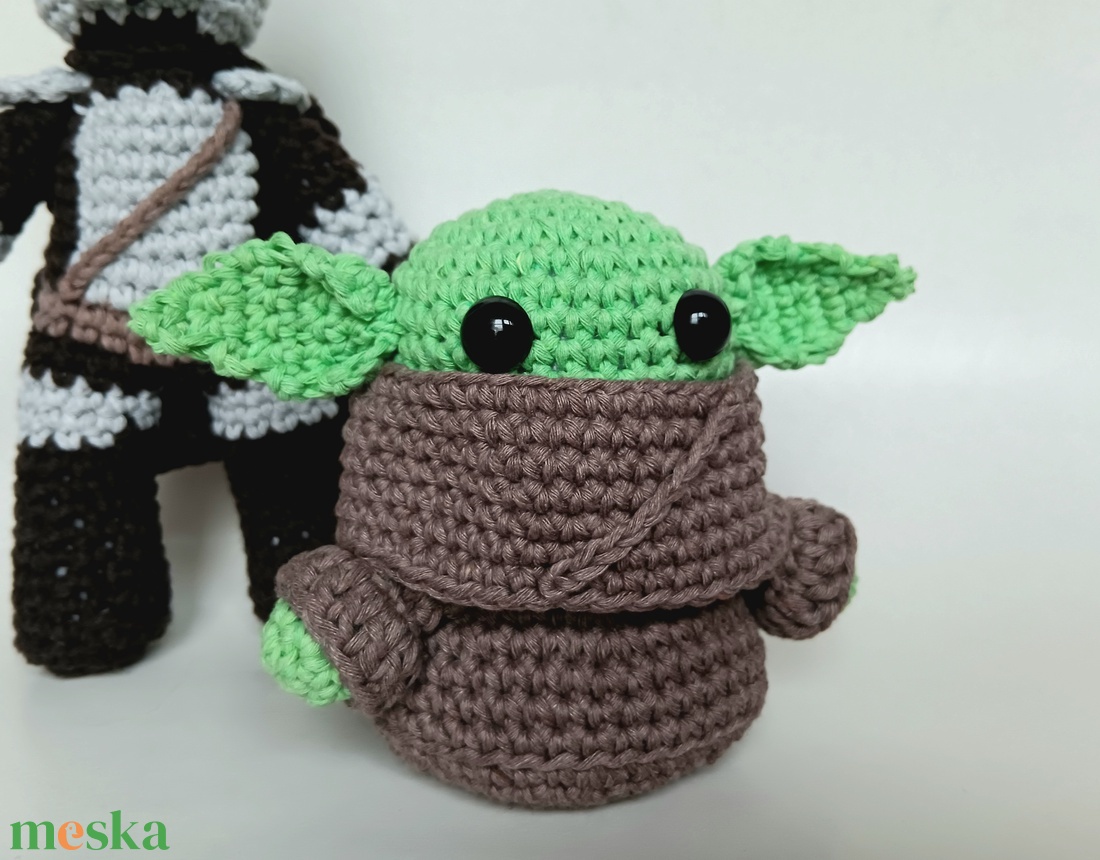 Baby Yoda - Grogu horgolt figura - játék & sport - plüssállat & játékfigura - más figura - Meska.hu