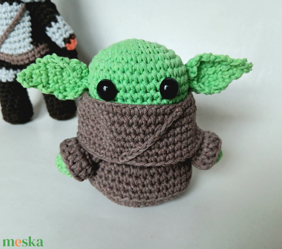 Baby Yoda - Grogu horgolt figura - játék & sport - plüssállat & játékfigura - más figura - Meska.hu