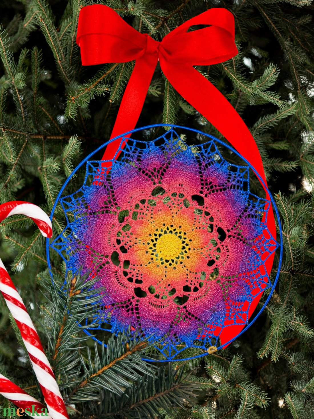 Horgolt mandala - 60 cm átmérő - otthon & életmód - dekoráció - spiritualitás - mandala - Meska.hu Horgolt mandala - 60 cm átmérő - otthon & életmód - dekoráció - spiritualitás - mandala - Meska.hu
