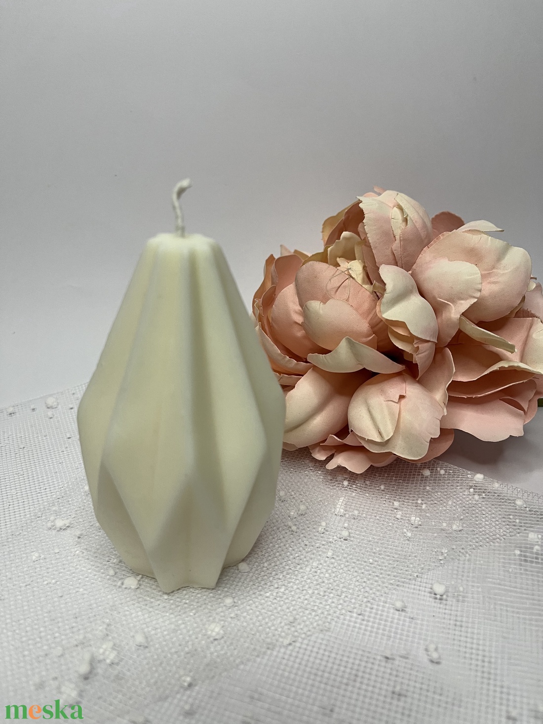 Álló geometriai formagyertya  - otthon & életmód - gyertya, illat, aroma - illatviasz - Meska.hu