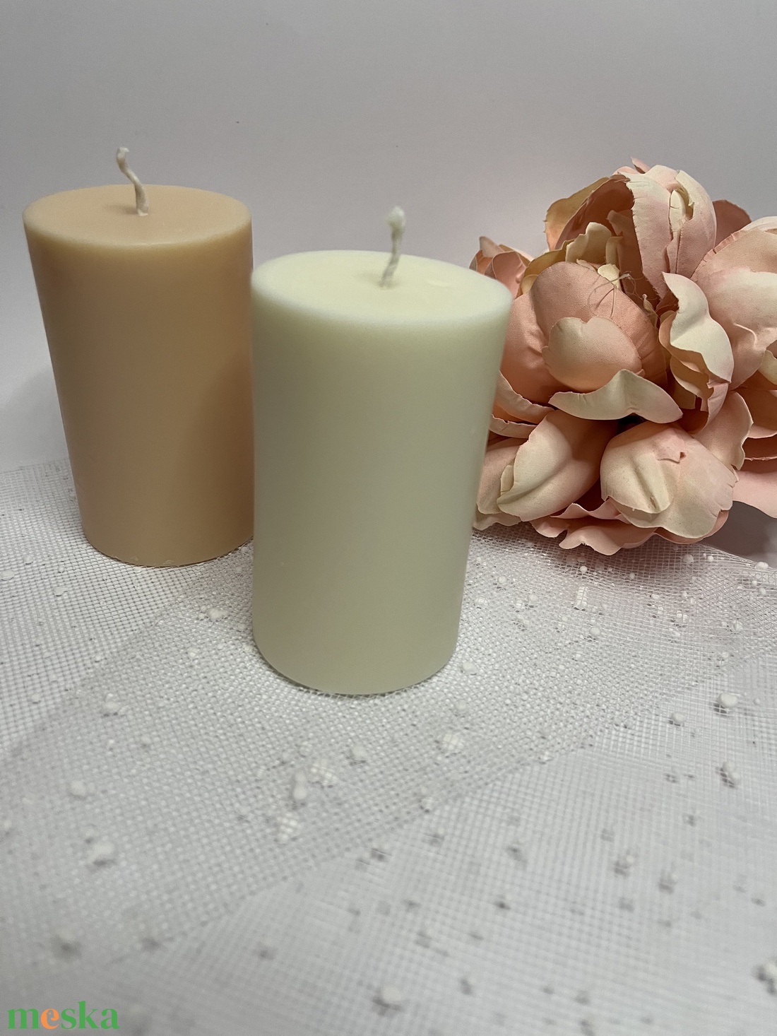 Henger alakú formagyertya  - otthon & életmód - gyertya, illat, aroma - gyertya - Meska.hu