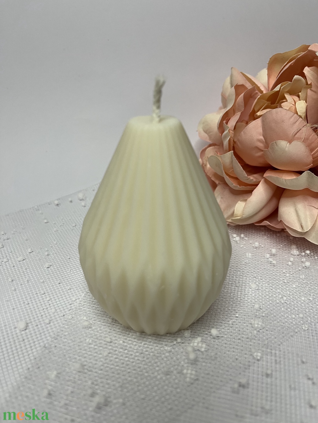 Körte alakú formagyertya  - otthon & életmód - gyertya, illat, aroma - gyertya - Meska.hu