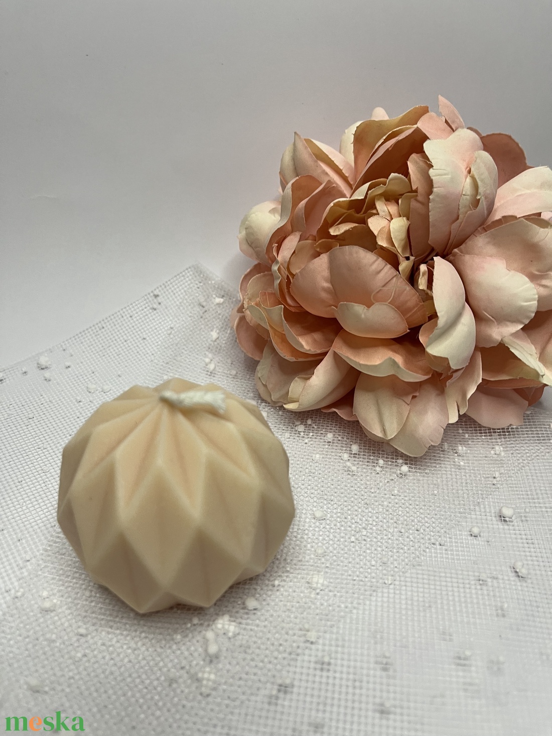 Kerek geometriai formagyertya - otthon & életmód - gyertya, illat, aroma - gyertya - Meska.hu