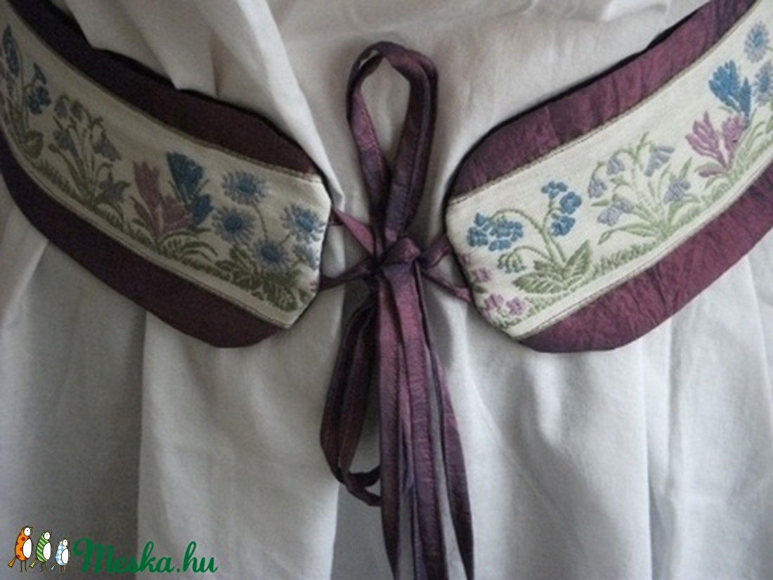 hímzett szalagos népies megkötős öv -  - Meska.hu
