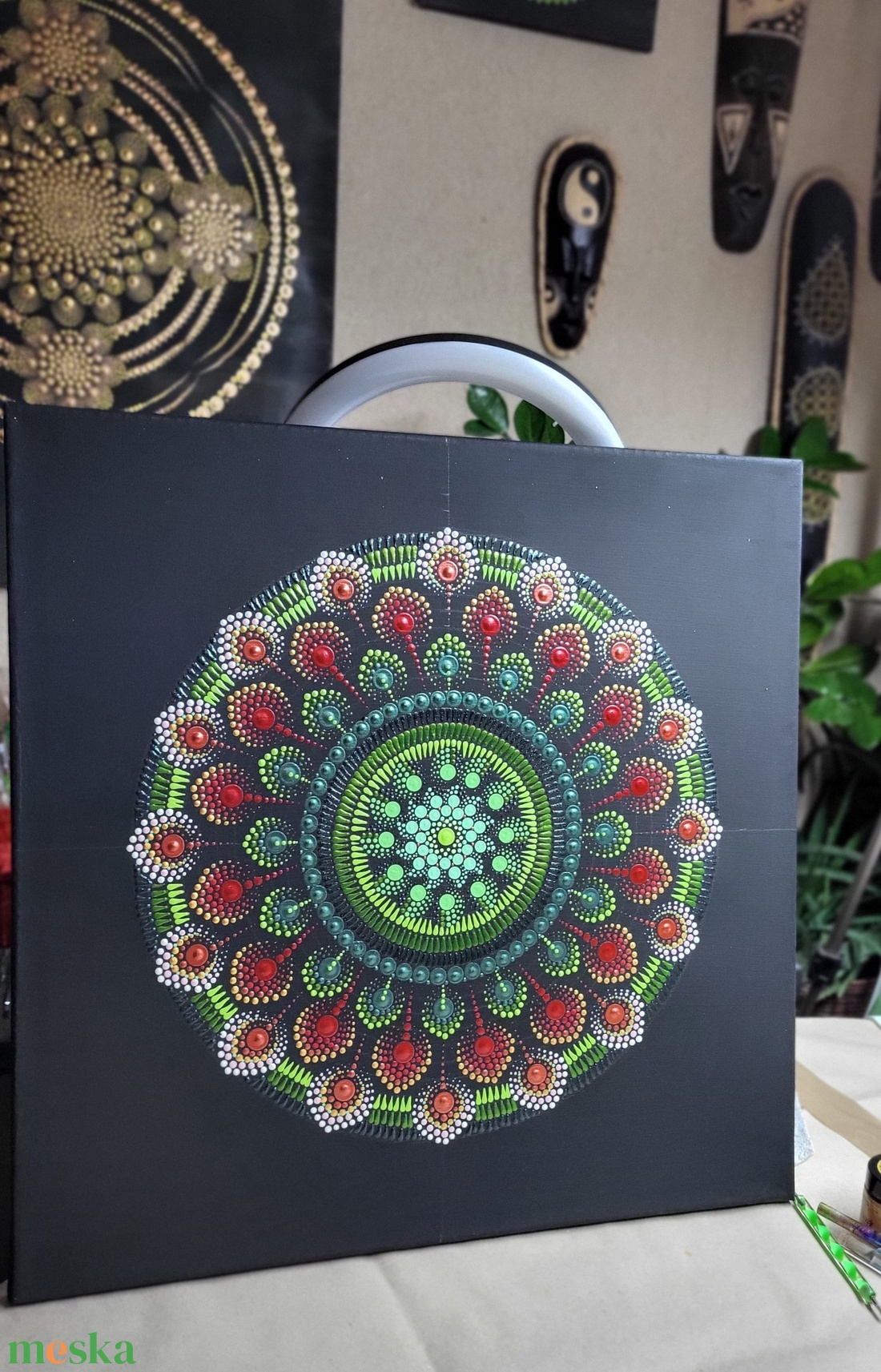 Lüktető erőtér mandala - otthon & életmód - dekoráció - spiritualitás - mandala - Meska.hu