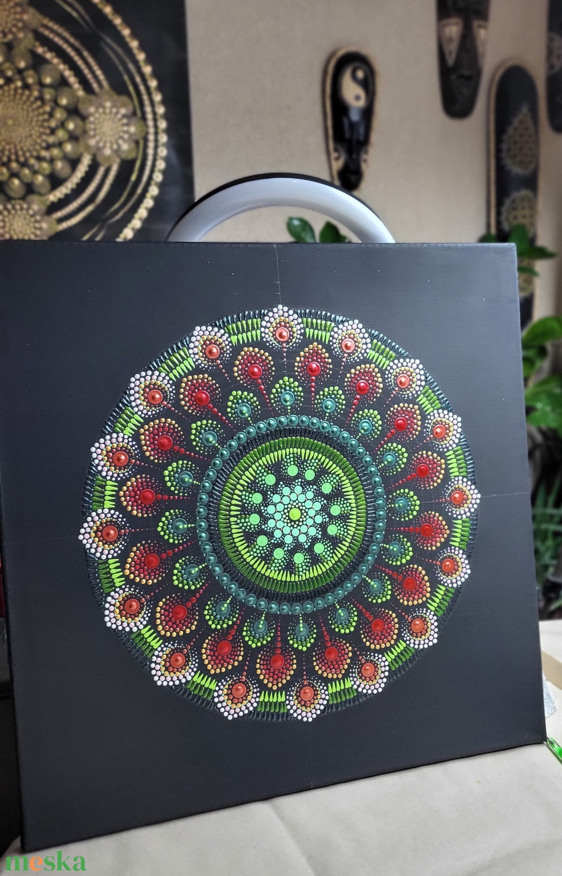 Lüktető erőtér mandala - otthon & életmód - dekoráció - spiritualitás - mandala - Meska.hu