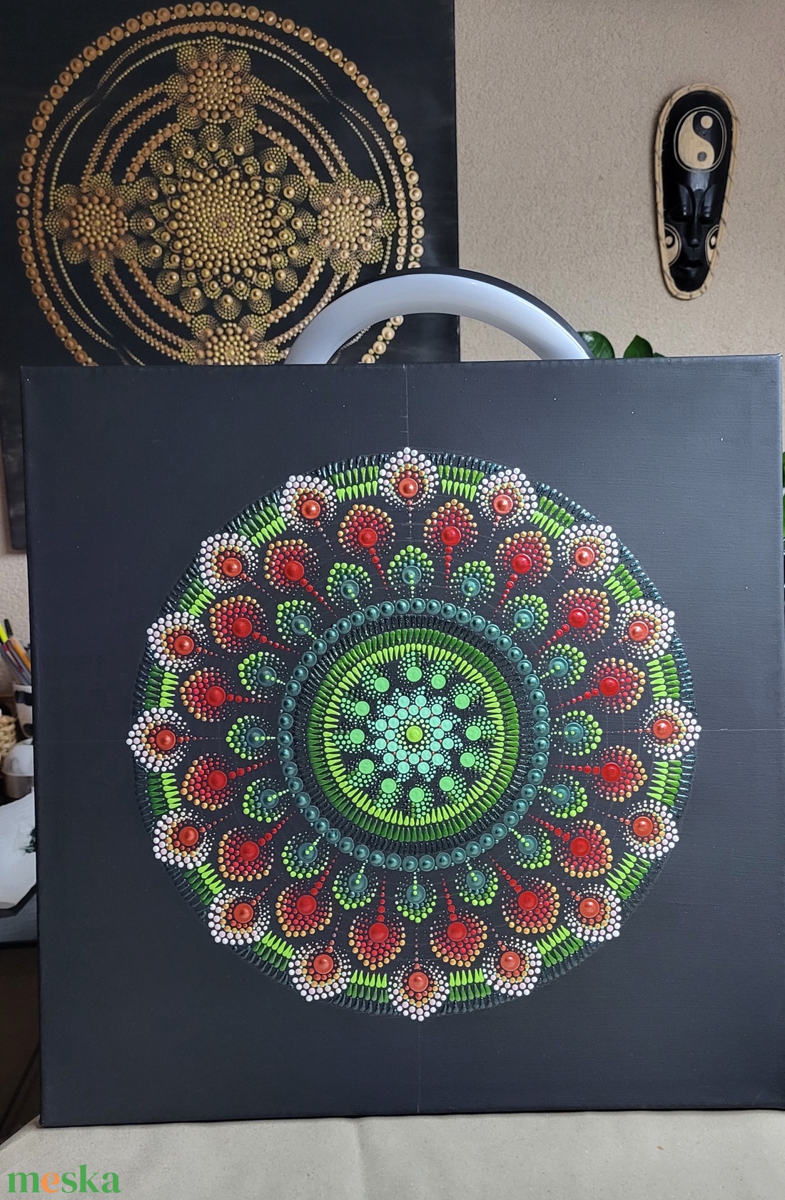 Lüktető erőtér mandala - otthon & életmód - dekoráció - spiritualitás - mandala - Meska.hu