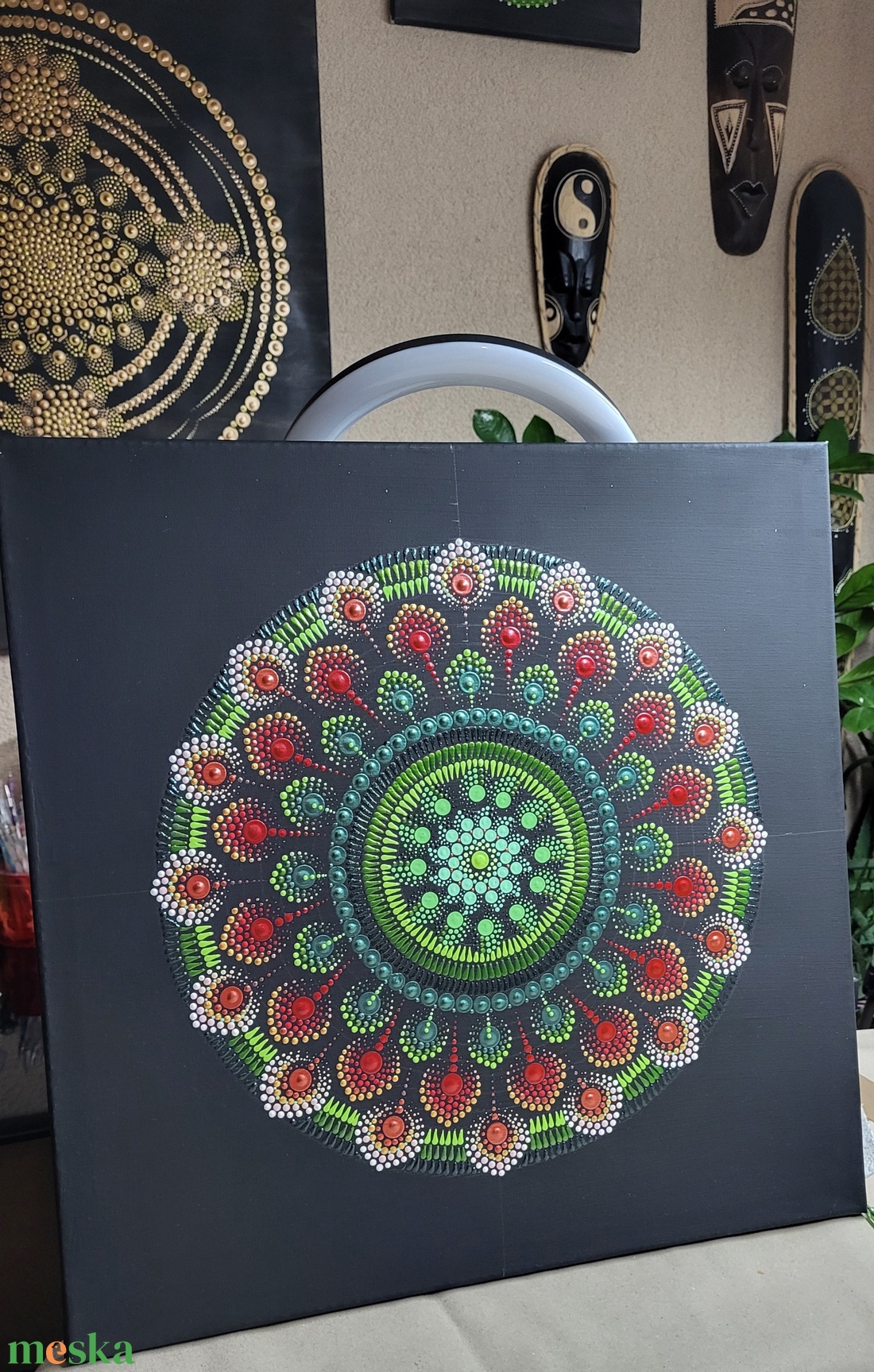 Lüktető erőtér mandala - otthon & életmód - dekoráció - spiritualitás - mandala - Meska.hu